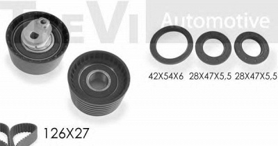 TREVI AUTOMOTIVE kd1247s -  Комплект ремня ГРМ